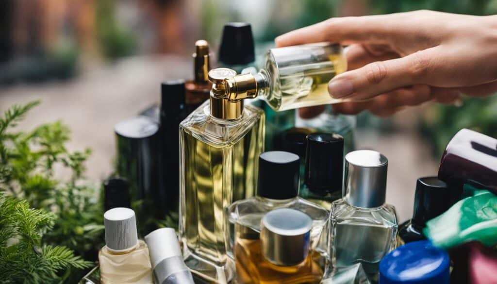 Como descartar amostras de perfumes